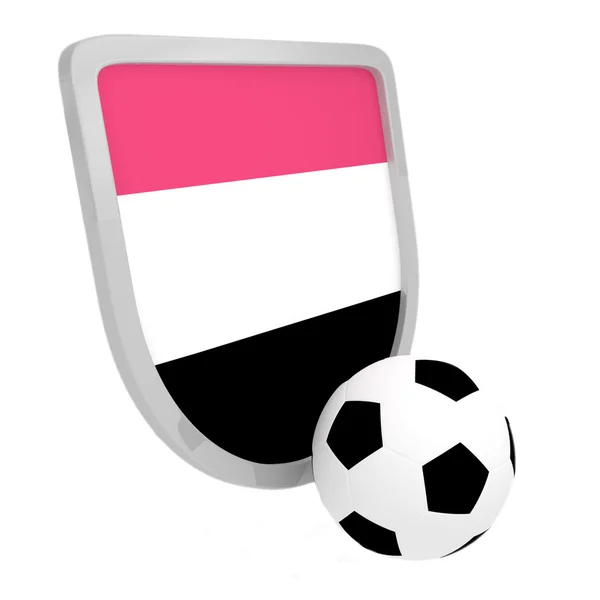 Egypt shield soccer isolated — Stock Photo, Image
