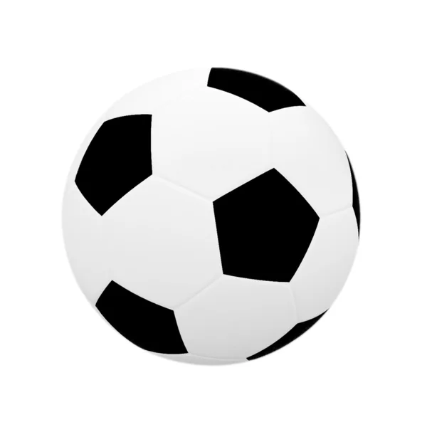 Fotbalový míč, samostatný — Stock fotografie