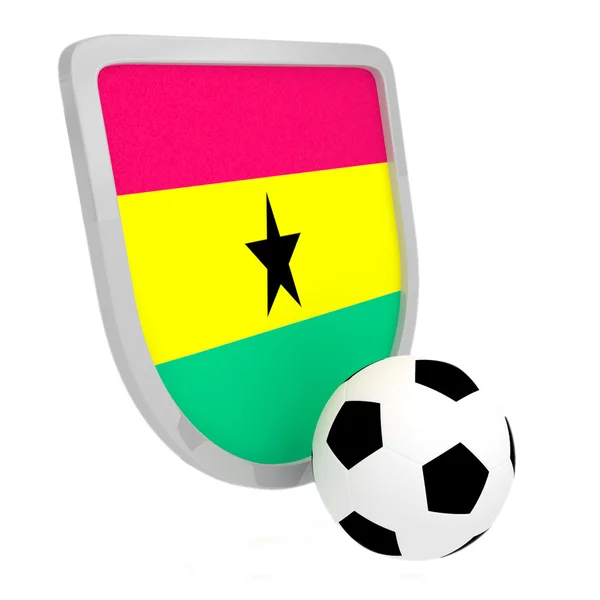 Футбол в Гане изолирован — стоковое фото