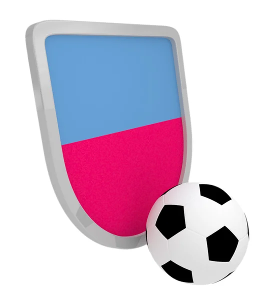 Escudo de fútbol de Liechtenstein aislado —  Fotos de Stock
