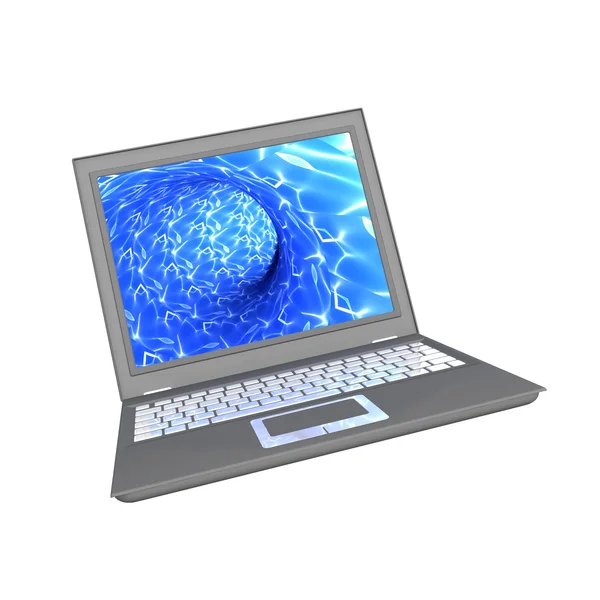 3d ноутбук изолирован — стоковое фото