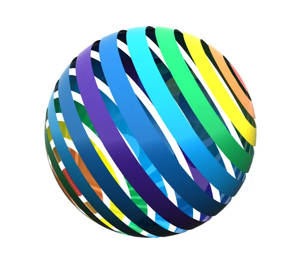 Close up of a rainbow sphere — Stock Photo, Image