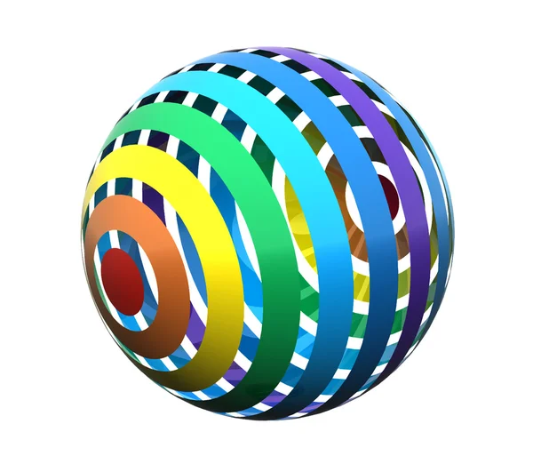 Fechar de uma esfera de arco-íris — Fotografia de Stock