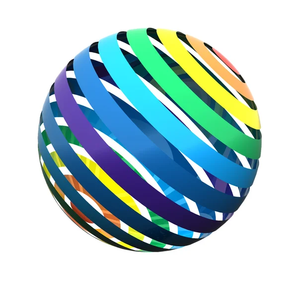 Close up of a rainbow sphere — Stock Photo, Image