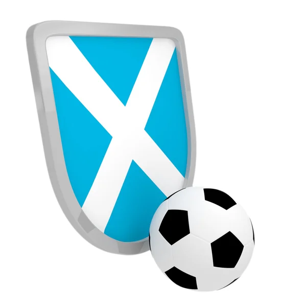 Escocia escudo fútbol aislado —  Fotos de Stock
