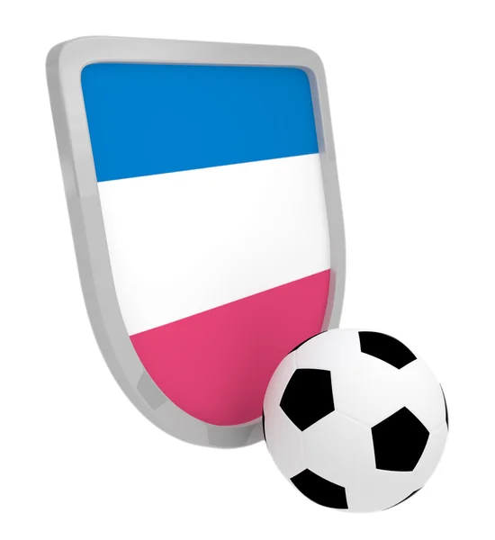 Servië schild voetbal geïsoleerd — Stockfoto