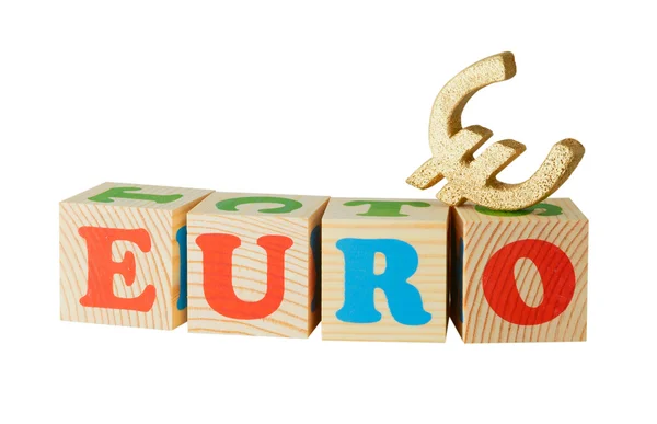Euro bloques de madera — Foto de Stock