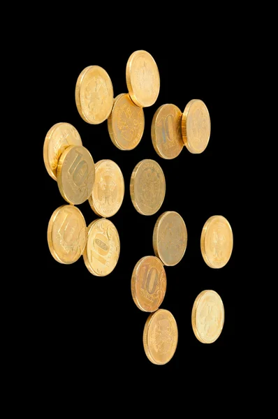 Zlaté mince — Stock fotografie