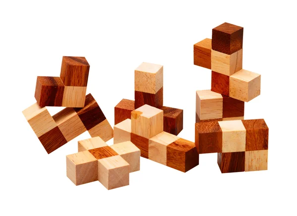 Puzzle des barres en bois — Photo