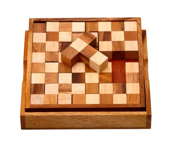 Puzzle des barres en bois — Photo