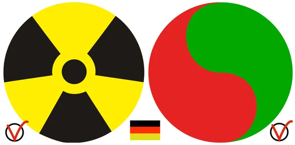 Almanya ve sonra Fukuşima nükleer politikası — Stok fotoğraf