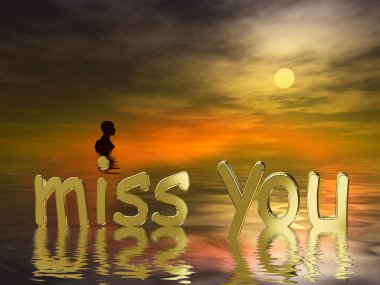 Miss you clipart