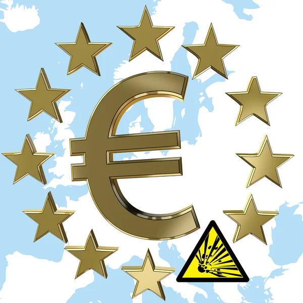Crise do euro — Fotografia de Stock
