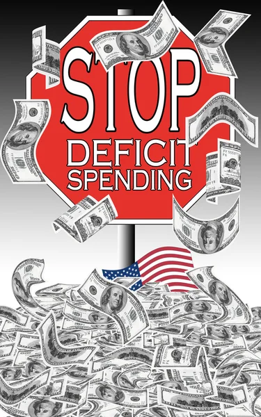 The fiscal crisis in the USA — Stock Photo, Image