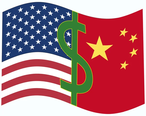 Ameryka i Chiny — Zdjęcie stockowe