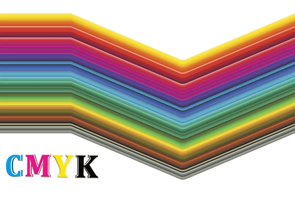 Цветной спектр CMYK — стоковое фото