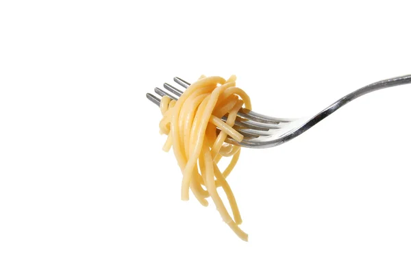 Těstoviny špagety vidlice — Stock fotografie