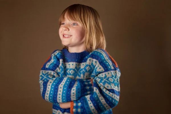 Dziecko moda swetry — Zdjęcie stockowe