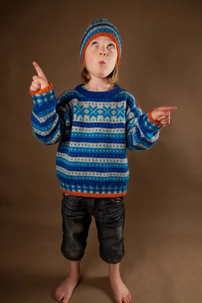 Çocuk moda kazak — Stok fotoğraf