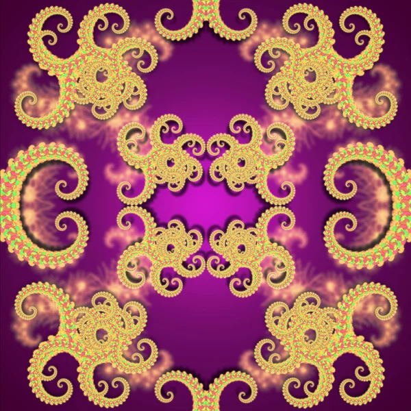 stock image Octopus fractal chinese pattern