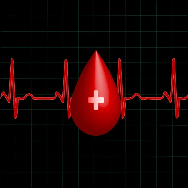 Donor blood — Stock Vector