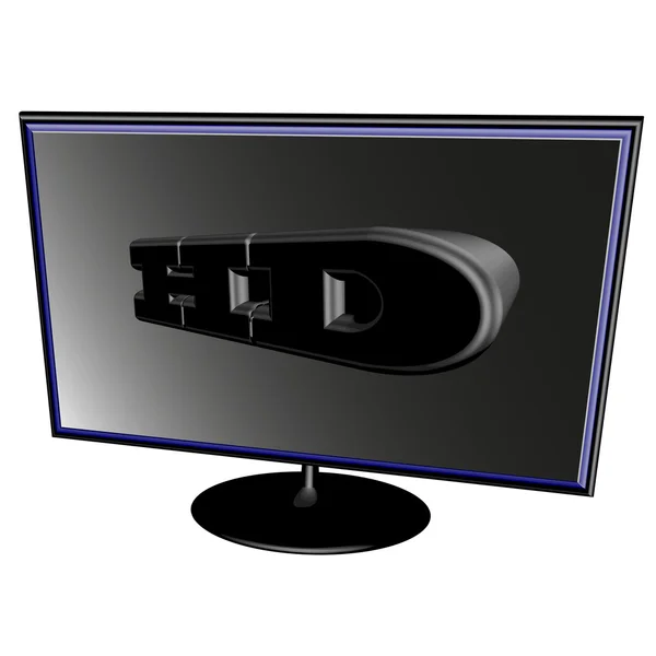 Black LCD — Stock Vector