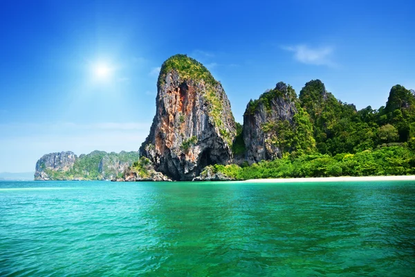 Rockson pláže railay v krabi Thajsko — Stock fotografie