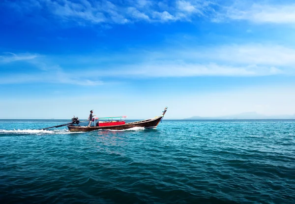 stock image Boat in tropical sea of Thailand