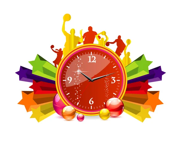 Chronometer red color — Stock Vector