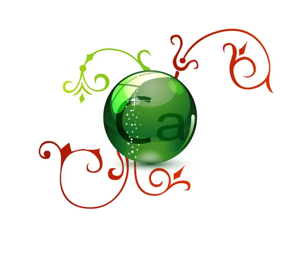 Üveg medic jel zöld szín — Stock Vector