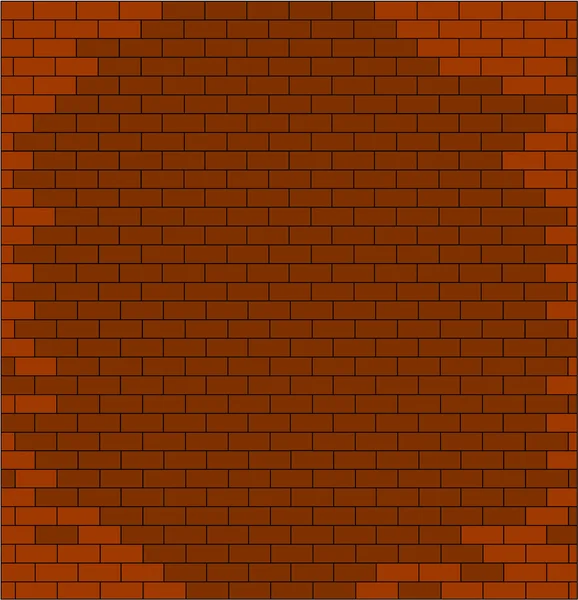 Abstract brick wall textured red color — Stock Vector