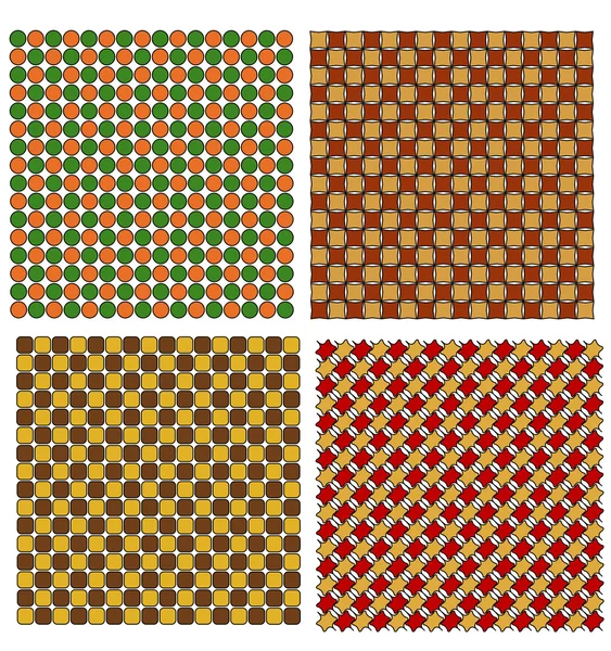 Classic and retro pattern texture set — Stock Vector