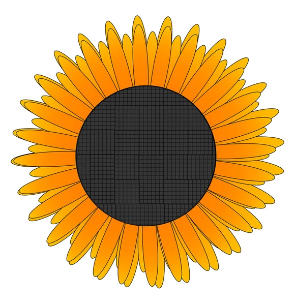 Скляна екологічна природа жовтий знак квітки — стоковий вектор