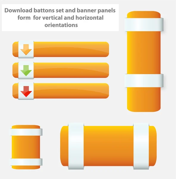 stock vector Web elements banners and buttons set