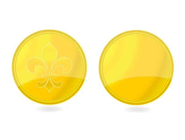 Magic gold tag emblémák beállítása — Stock Vector