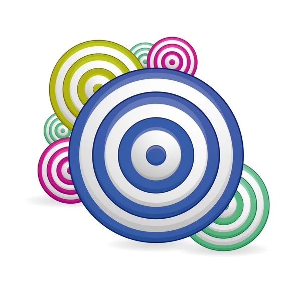 Web decorative and colored swirl symbol — Stock Vector