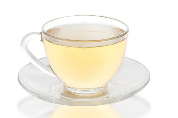 Uchwyt szkła z zielonej herbaty — Zdjęcie stockowe