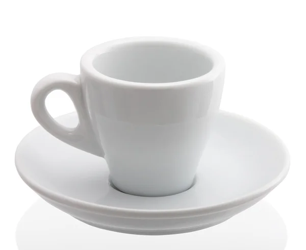 Close up of a coffee cup on white background with clipping path — Stock Photo, Image