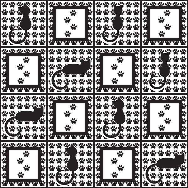 stock vector Cat seamless pattern