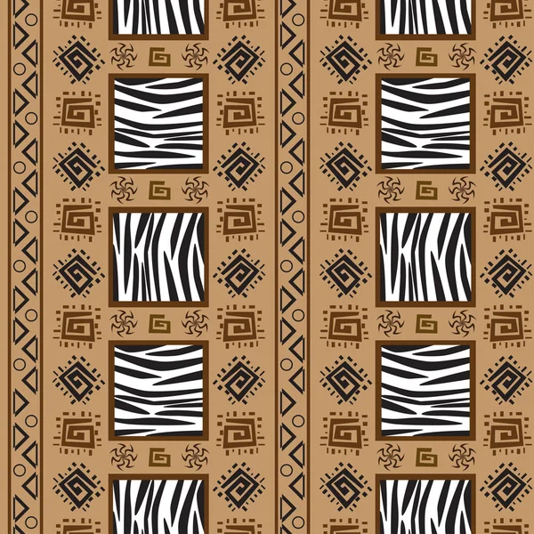 Africa stile ornament background — Stock Vector