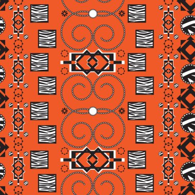 Africa stile ornament background clipart