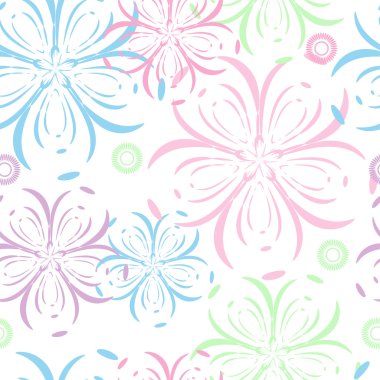 Abstract floral background clipart