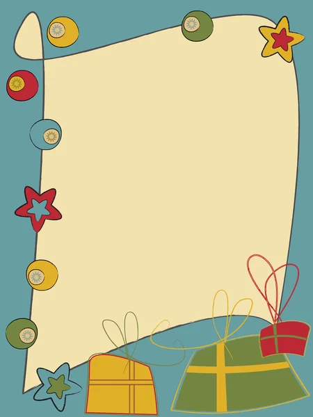 Carte d'invitation de Noël et Nouvel An — Image vectorielle