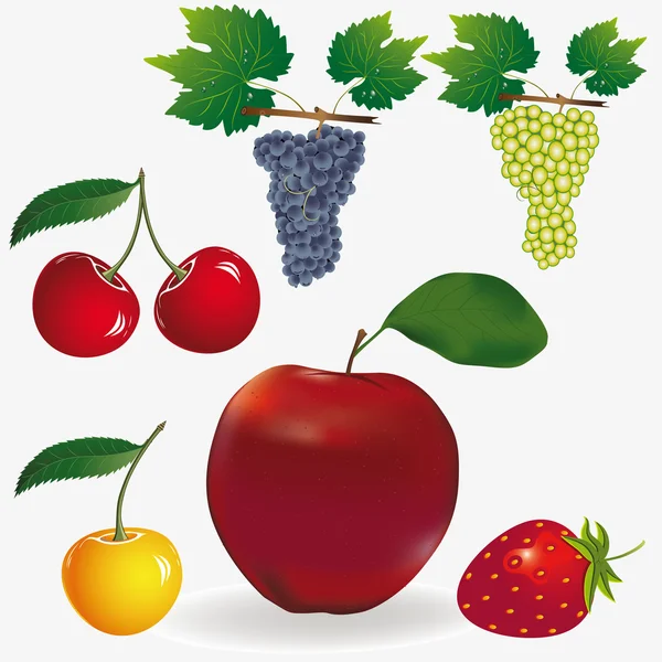 Σύνολο των φρούτων — Διανυσματικό Αρχείο