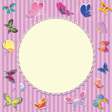 Unisex card for baby clipart