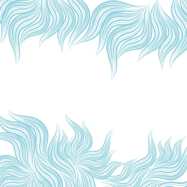 Fondo floral abstracto azul — Vector de stock