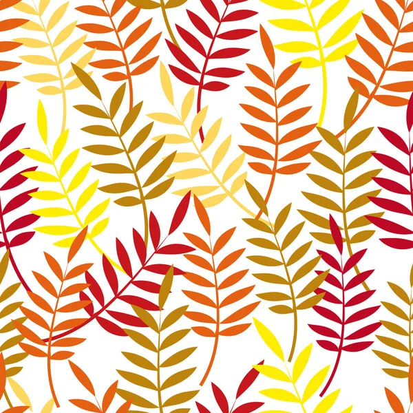 Autumn background. Leaves seamless. — Stock Vector