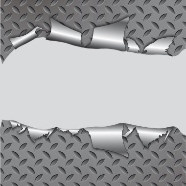 Torn metal texture. clipart