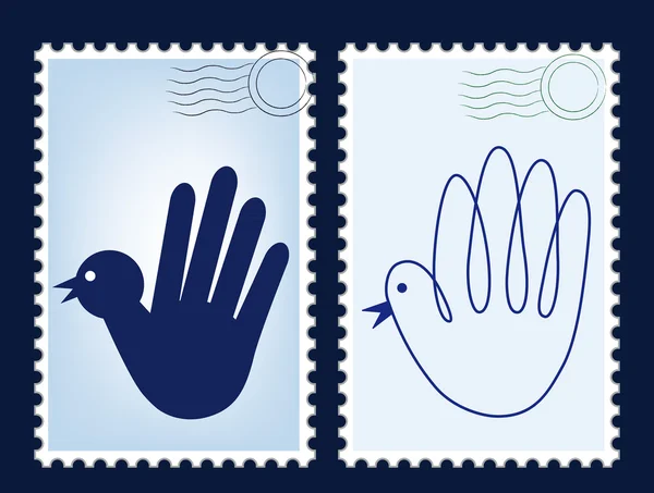 Почтовая марка — стоковый вектор