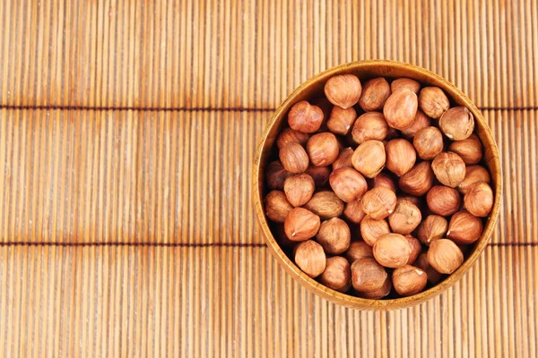 Hazelnut in a bowl — Stock Photo, Image